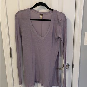 Distressed Free People V Neck